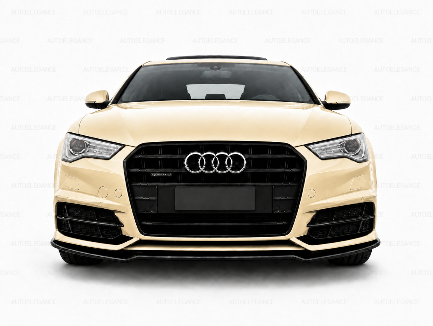 💫ART.0053 PLITTER ANTERIORE PER AUDI A6 4G C7 NERO LUCIDO💫
