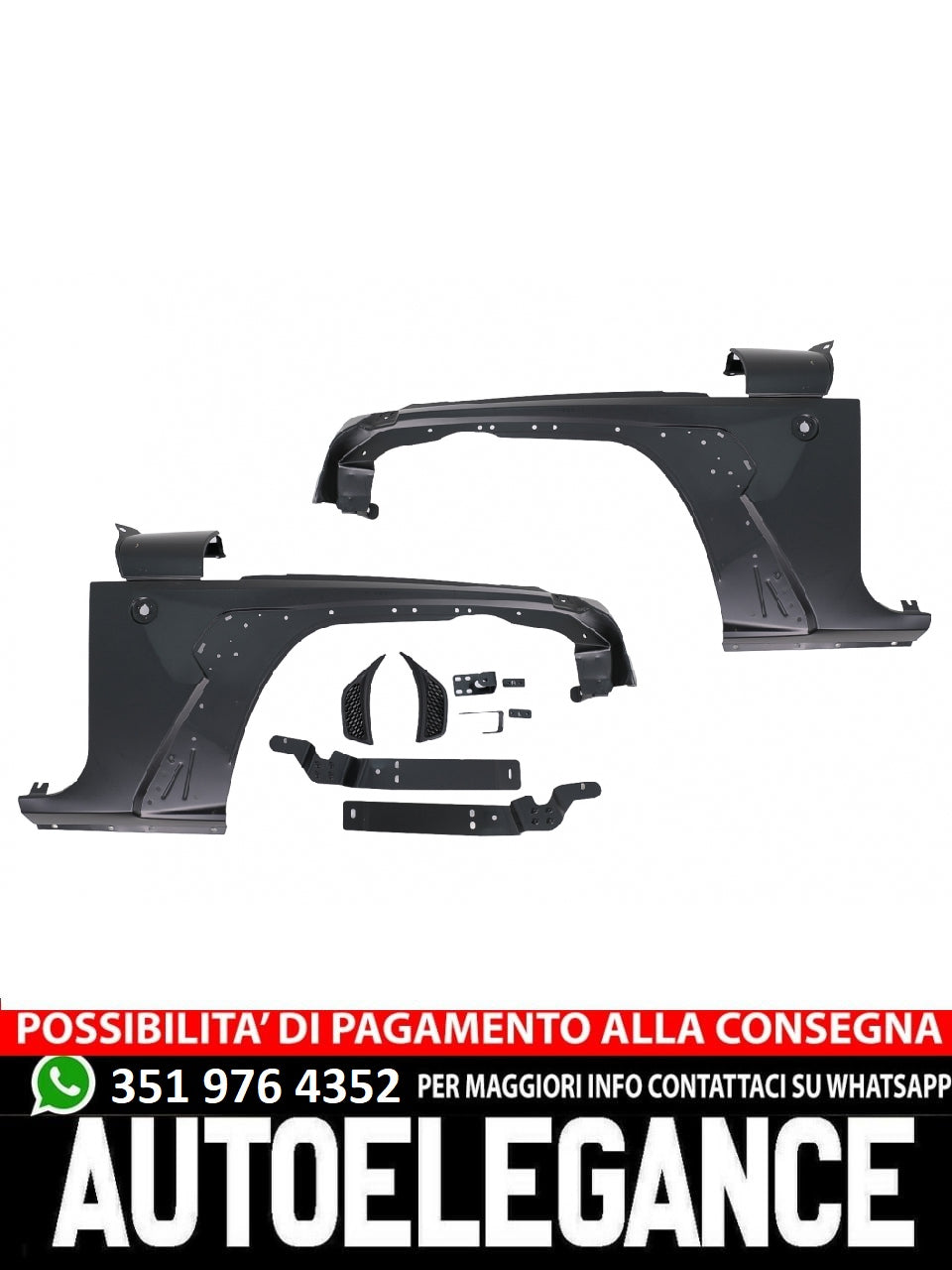 ⭐Parafango anteriore per JEEP Wrangler / Rubicon JK (2007-2017) JL 2018+ Design⭐