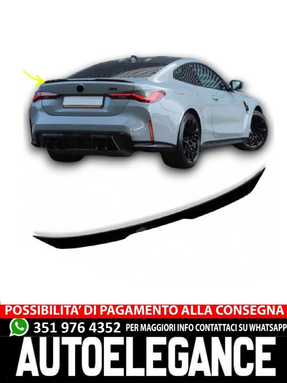 ⭐SPOILER ADATTO PER BMW SERIE 4 G22 COUPE⭐