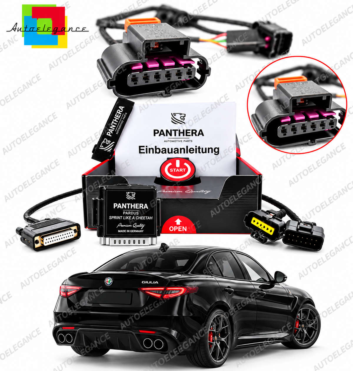 🔥Panthera Pardus Power Pedal Acceleratore Plug & Play per Alfa Romeo Giulia🔥