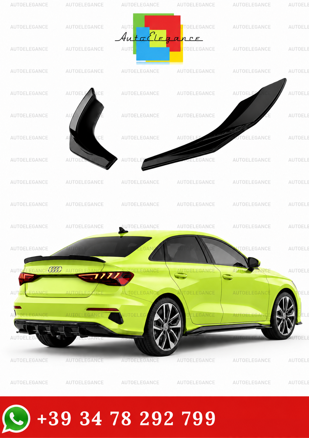 💫ART.2329 FLAP POSTERIORI  AUDI A3 8Y SEDAN SPORTBACK PRE FACELIFT 2020-2024💫
