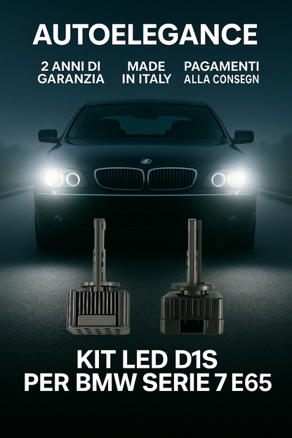 ⭐KIT XENON D1S 6000K ANABBAGLIANTI PER BMW SERIE 7 E65 – LUCE BIANCA POTENTE⭐