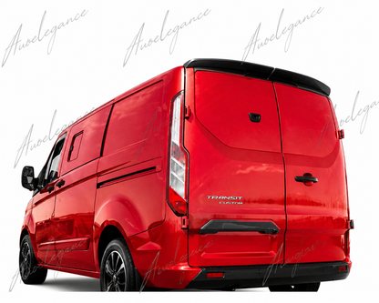 🔥ART.9730 SPOILER TETT PER FORD CUSTOM IN ABS NERO LUCIDO / 12 -17 (2  PARTI)🔥