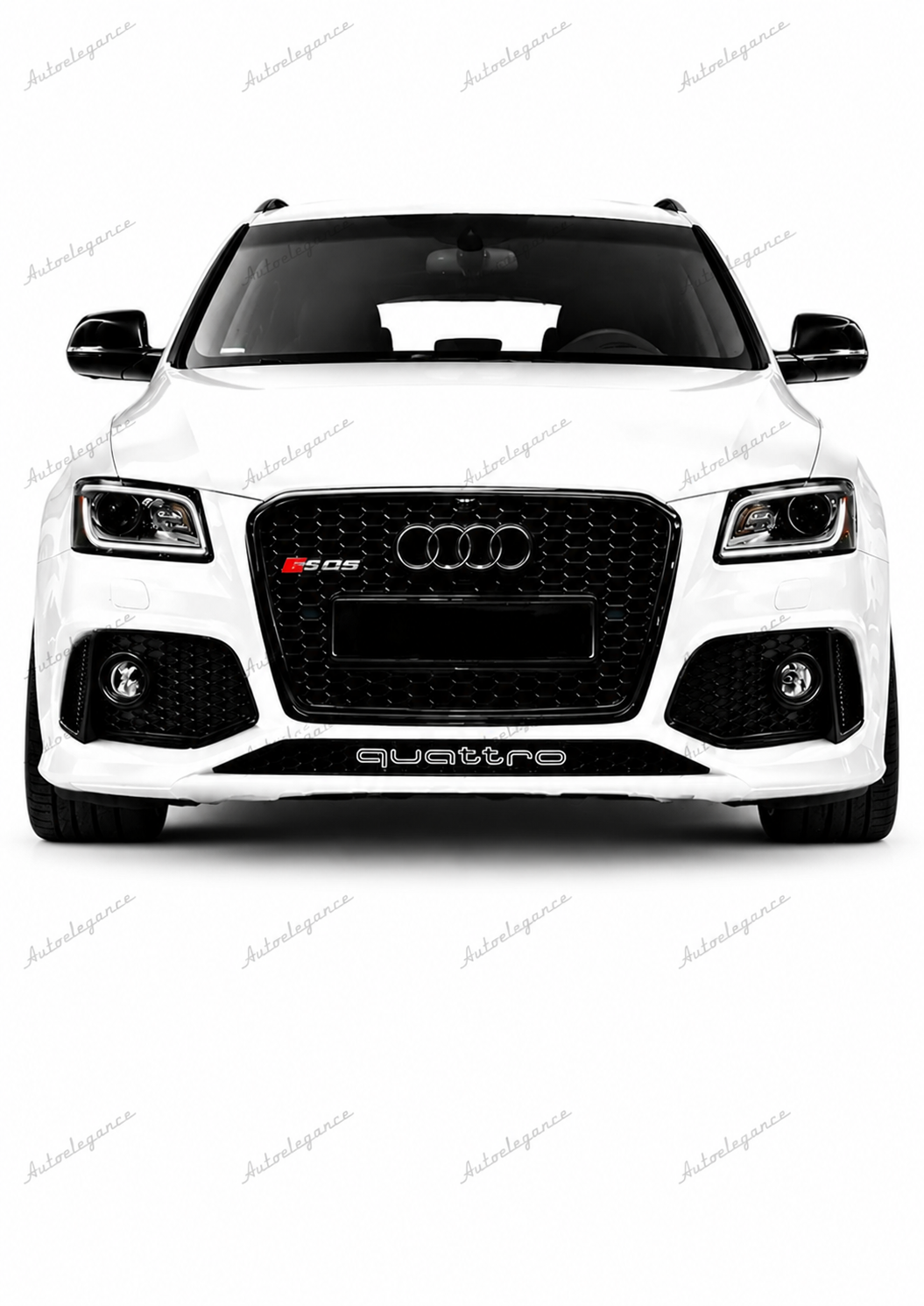 🔥ART.0592 GRIGLIA ADATTO PER AUDI Q5 8R 2012-2016 LOOK RSQ5 NERO LUCIDO🔥