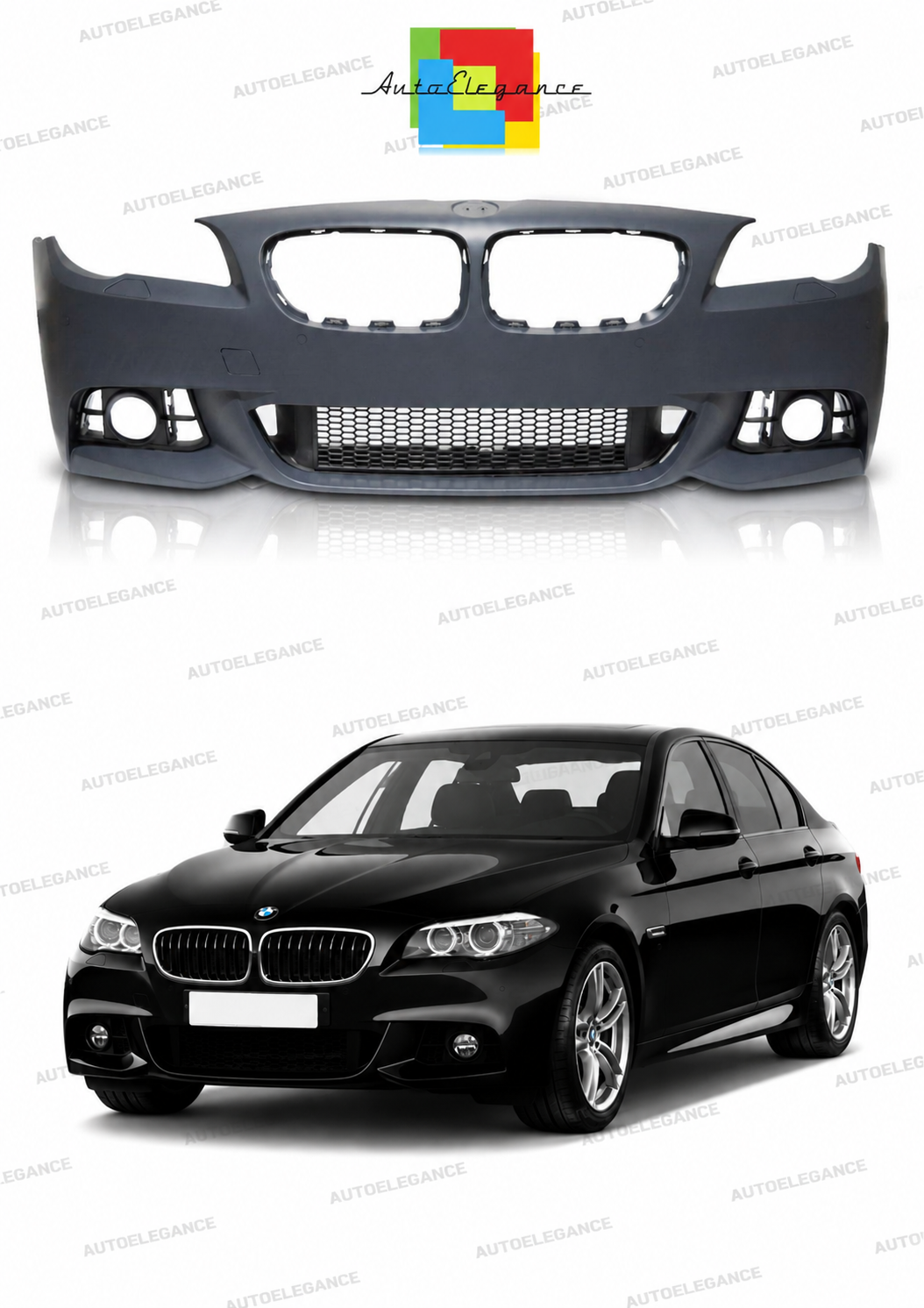 💫ART.10364 PARAURTI ANTERIORE SPORTIVO PDC - BMW F10 LCI 13-16💫
