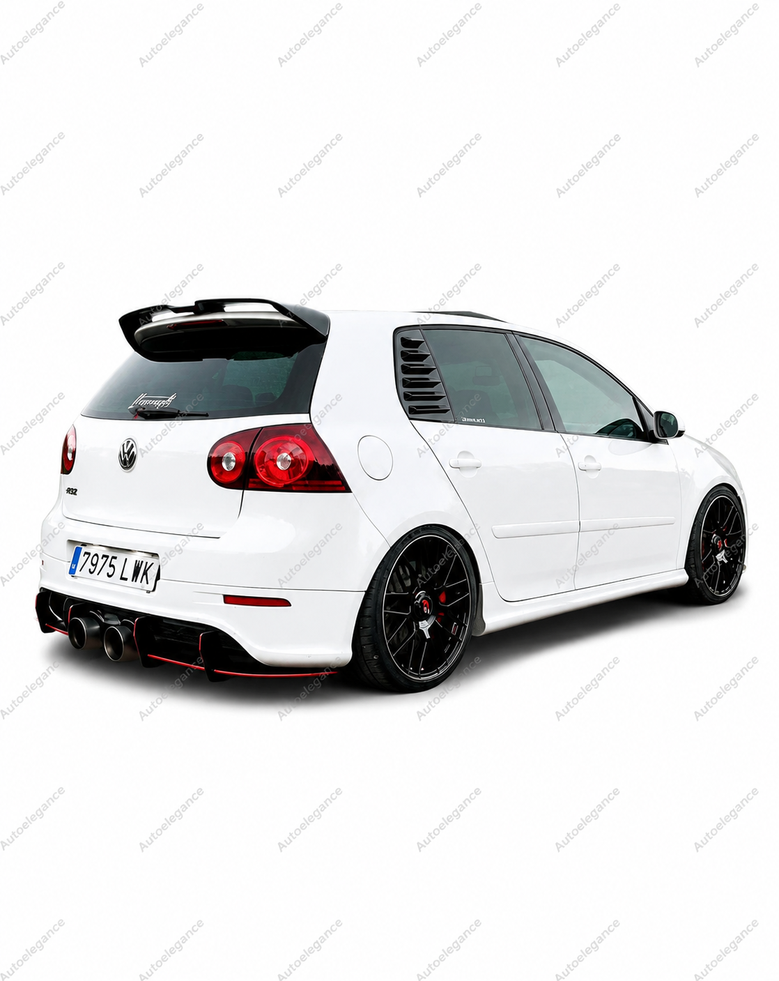 🔥ART.9921 SPOILER PER VW GOLF MK5 GTI R32 R OT STYLE 3-8 NERO LUCIDO🔥