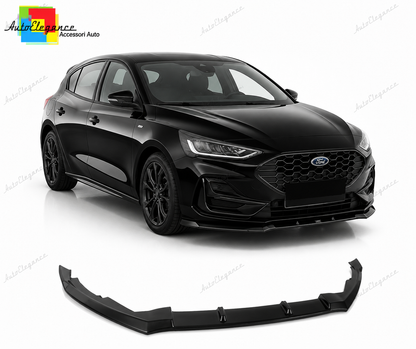 👉Splitter Anteriore V.2 per Ford Focus MK4 MK4.5 ST ST-Line Nero Lucido👈