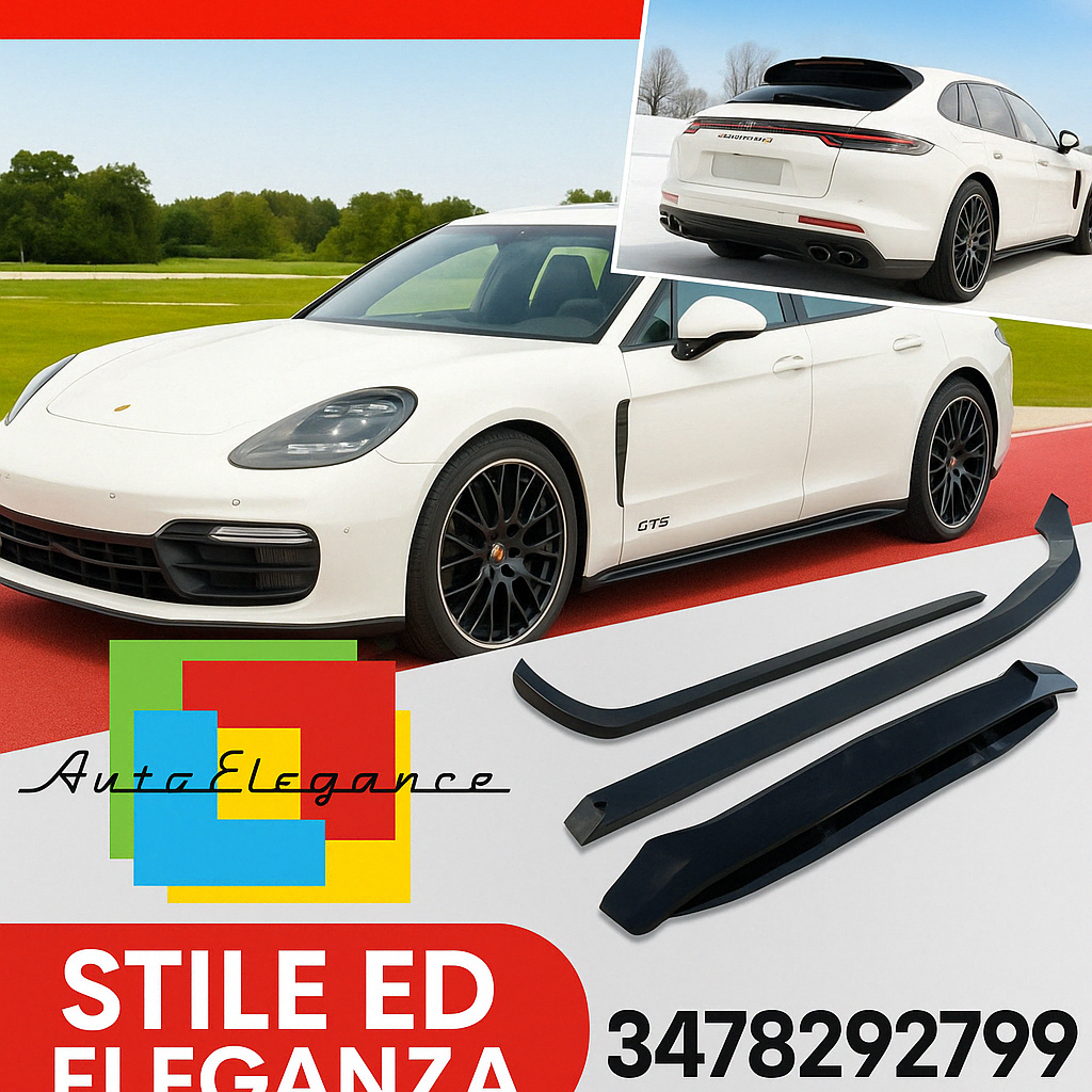 ⭐BodyKit Set di splitter Adatto Porsche Panamera GTS Sport Turismo 971 Facelift⭐