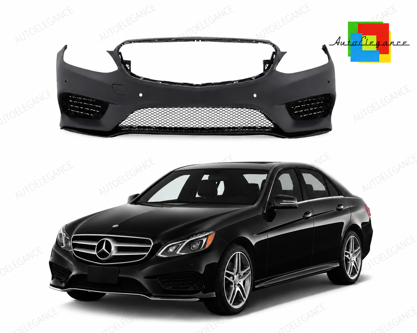 👉Paraurti anteriore con look AMG-Line per Mercedes Classe E (W212) 13-16👈