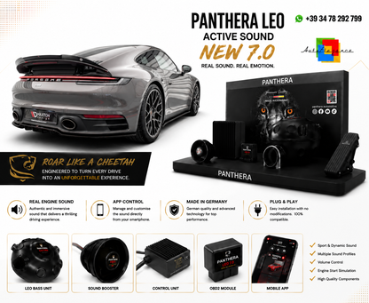 💕ART.2672 PANTHERA Soundsystem Booster 7.0 - Porsche 911 Carrera 4S 992💕