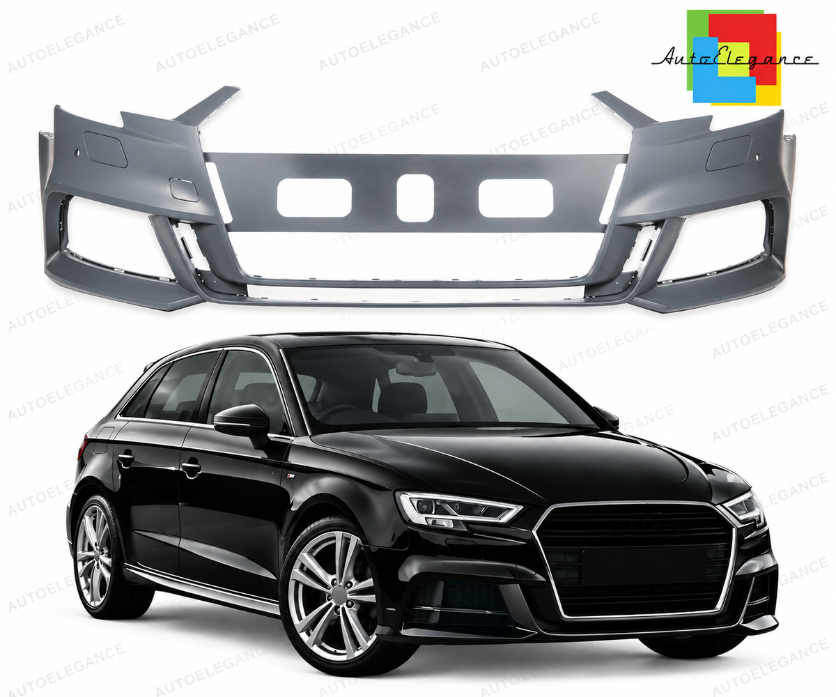👉Paraurti anteriore look S-Line per Audi A3 (8V) Hatch/Sportback Facelift👈