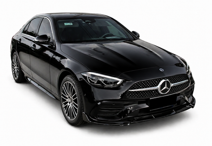 💕ART.1082 SPLITTER M.BENZ CLASSE C W206 AMG LOOK BRABUS NERO LUCIDO 3PZ💕