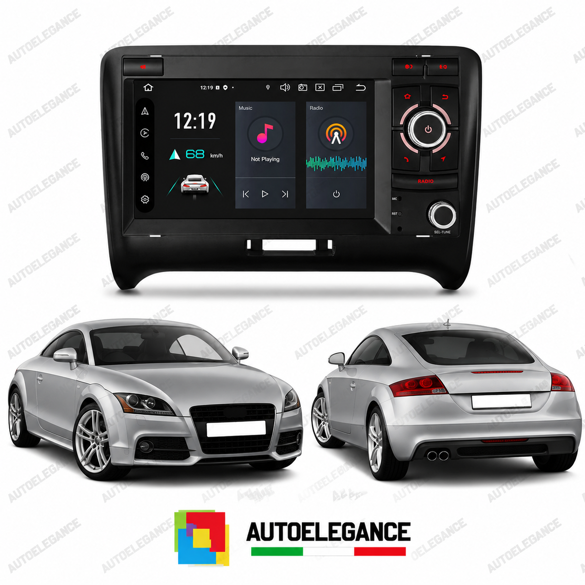 RADIO GPS ANDROID 14 ADATTO PER AUDI TT 06-12 16GB