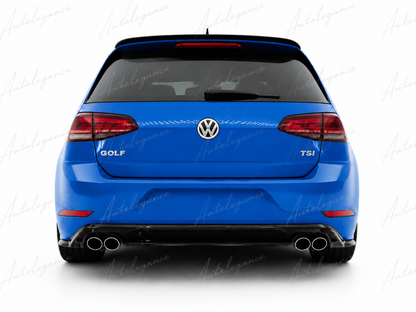 🔥ART.0348 DIFFUSORE ADATTO PER VW GOLF 7.5 2+2 NERO LUCIDO🔥