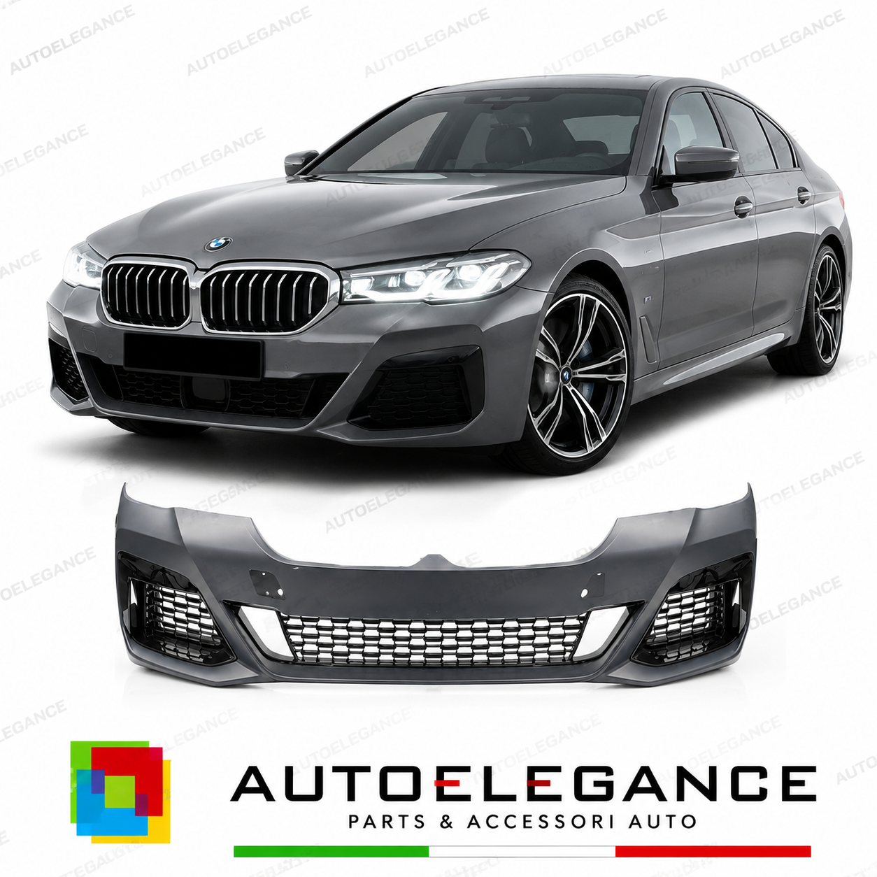 PARAURTI ANTERIORE BMW G30 G31 LCI 20-23 LOOK M PDC