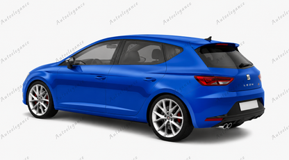 🔥SPOILER TETTO PER SEAT LEON 5F 5 PORTE POSTERIORE IN ABS -🔥