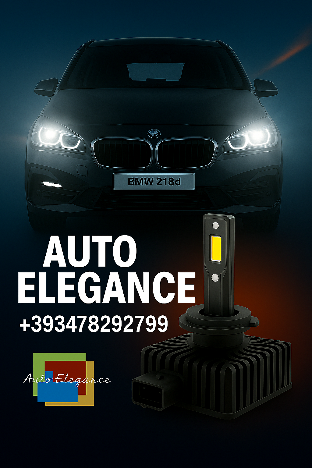 💕COPPIA LAMPADE D1S LED DA XENON A LED PER  BMW SERIE 2 F45💕