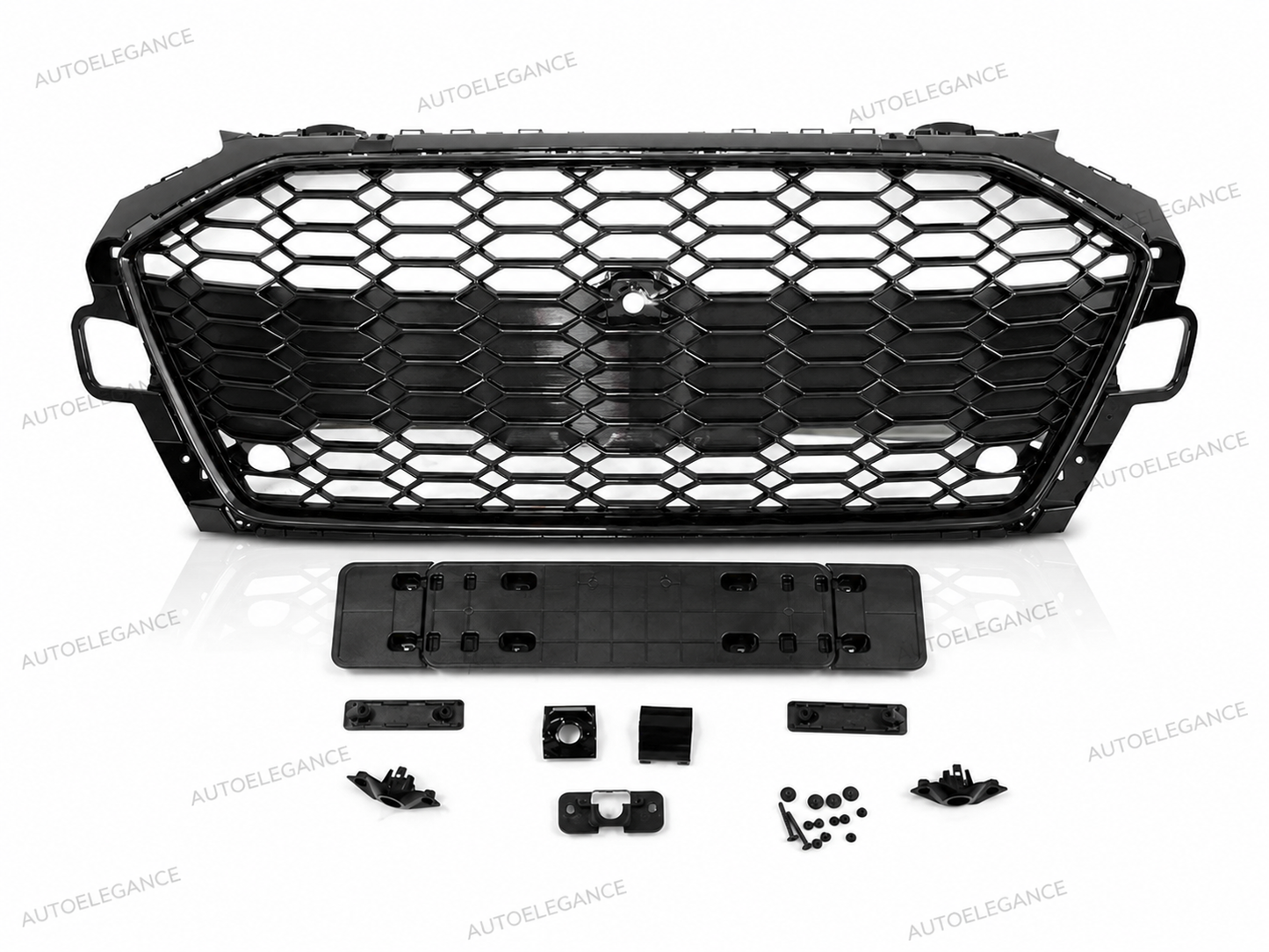 💫ART.10302 GRIGLIA SPORTIVA NERO LUCIDA PDC -AUDI A4 B9 20-24💫