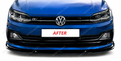 💫Splitter Anteriore Nero Lucido per Polo 8 GTI R-line 2017-2021💫
