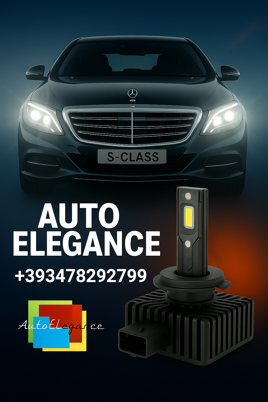 💕COPPIA LAMPADE D1S LED DA XENON A LED PER  MERCEDES CLASSE S W221💕