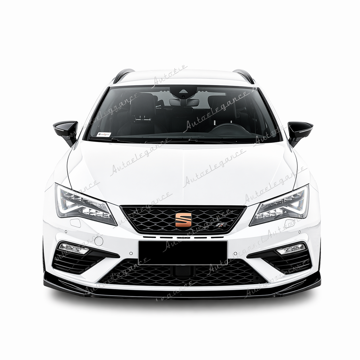 🔥ART.9572 SPLITTER ANTERIORE LEON MK 3.5 FL MAX V5 NERO LUCIDO / 2017-2020🔥