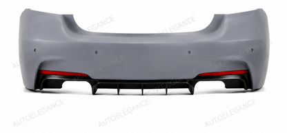 💕PARAURTI POSTERIORE BMW F30 LOOK M PERFORMANCE DOPPIA USCITA LATERALE💕