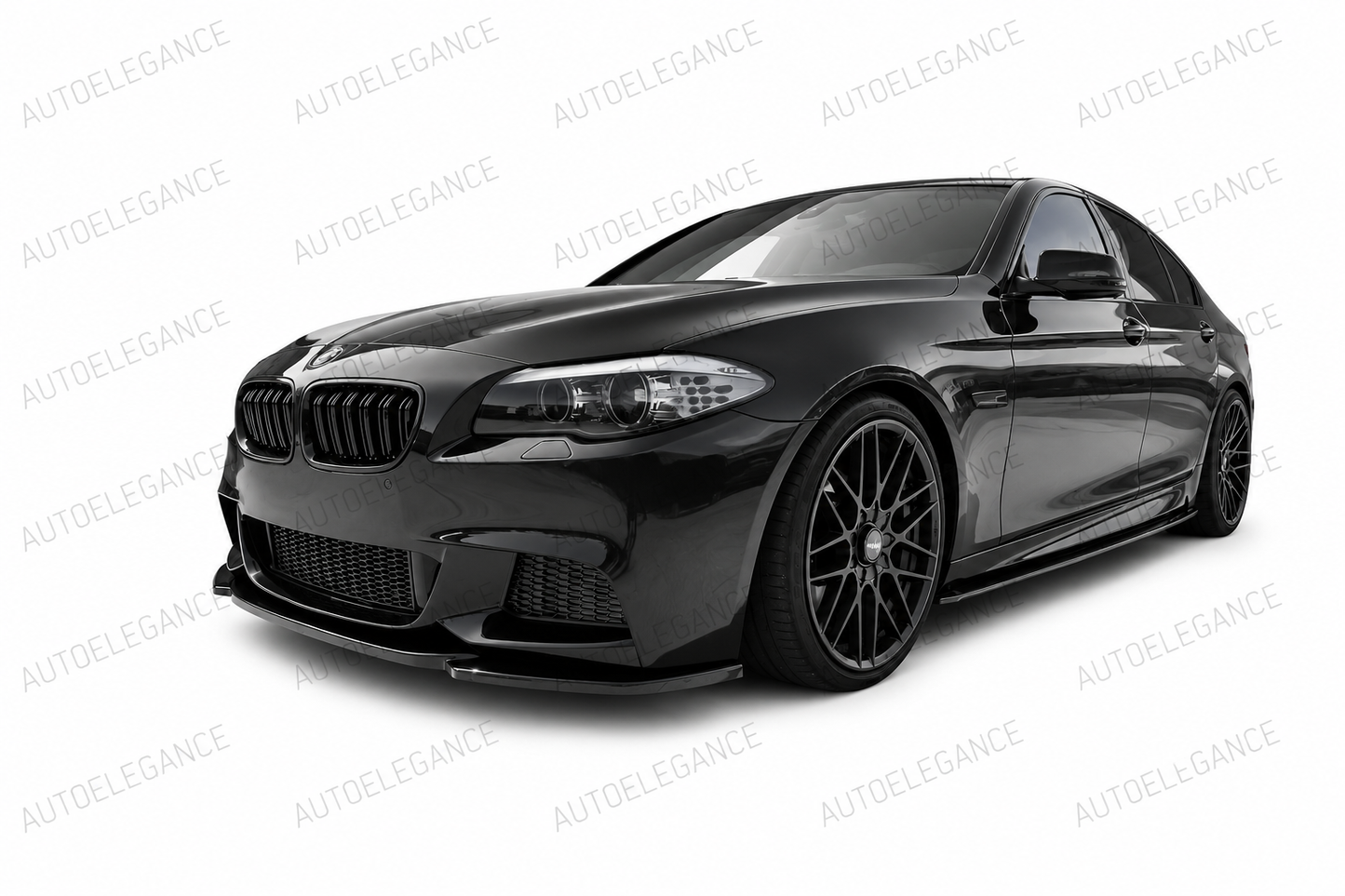 0890⭐FRONT BUMPER SPLITTER BMW 5 SERIES F10 F11 ABS GLOSSY BLACK MSP⭐ 