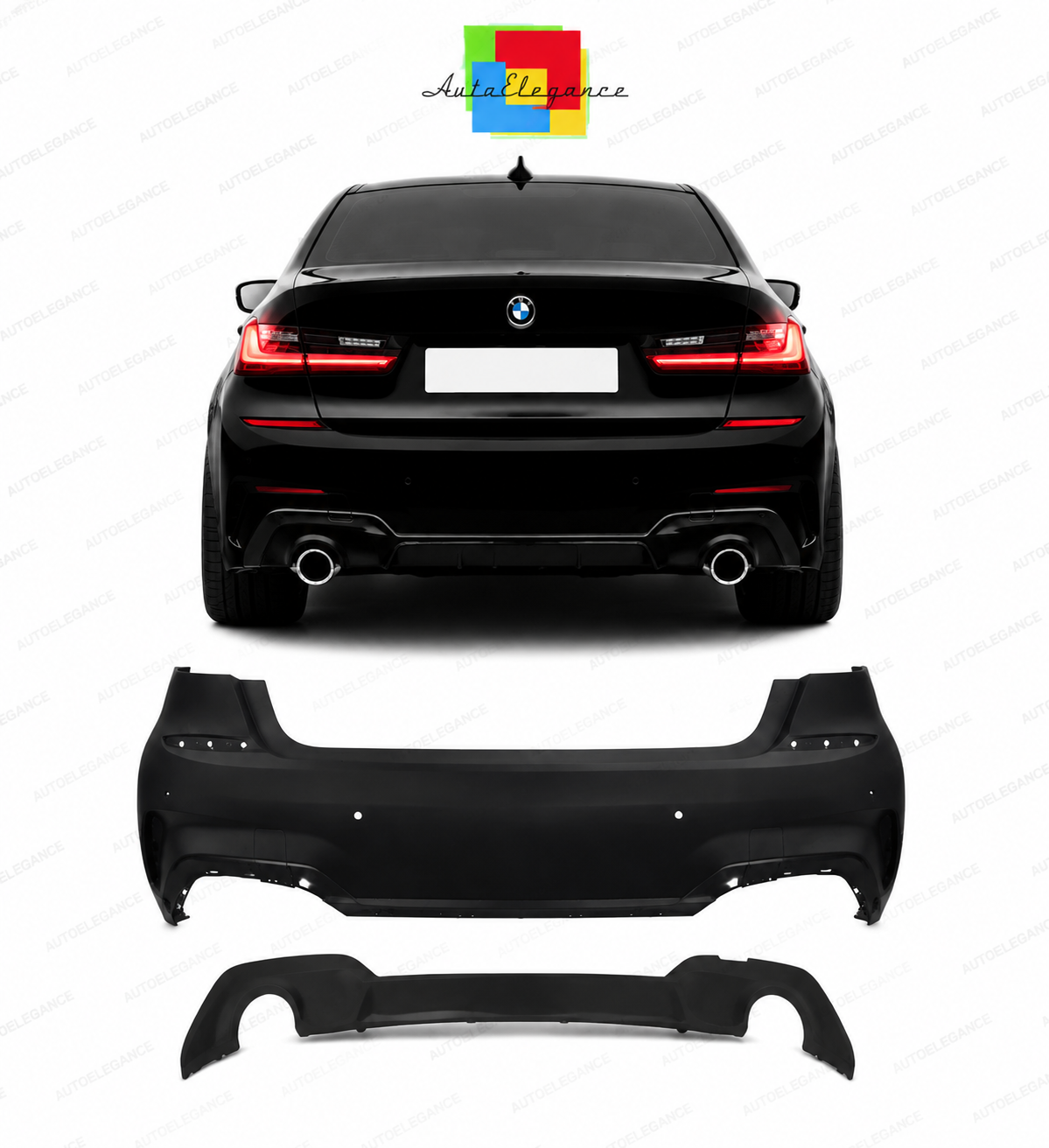 💕PARAURTI POSTERIORE BMW G20 19- LOOK M 💕