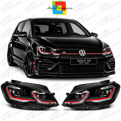ART.10805 FARI ANTERIORI ADATTO PER VW GOLF VII 17-19
