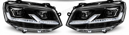 ART.10750 FARI ANTERIORI ADATTO PER VW T5.1 10-15 NERO