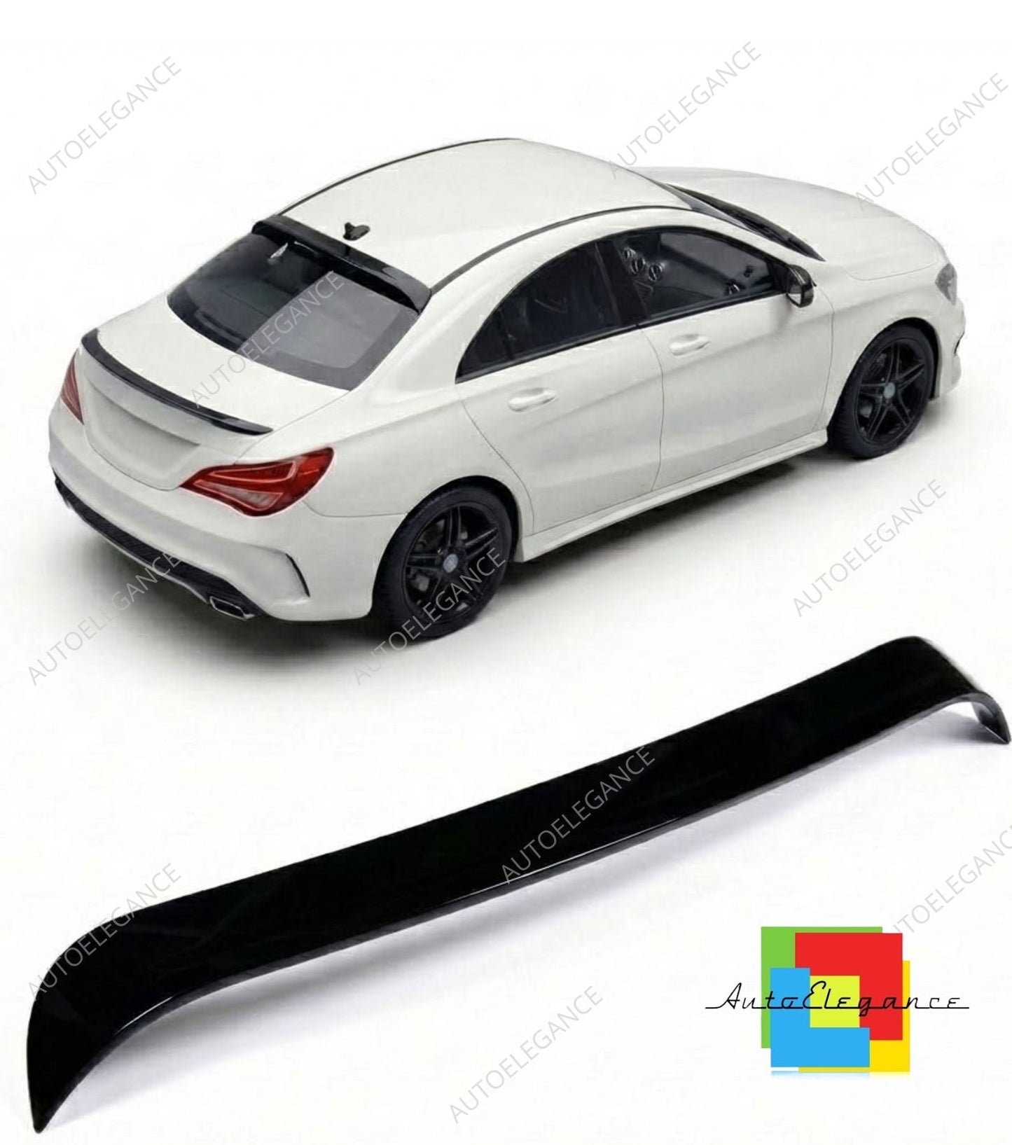 👉Spoiler da tetto nero lucido adatto per Mercedes CLA C117 Coupé 2013-2019👈