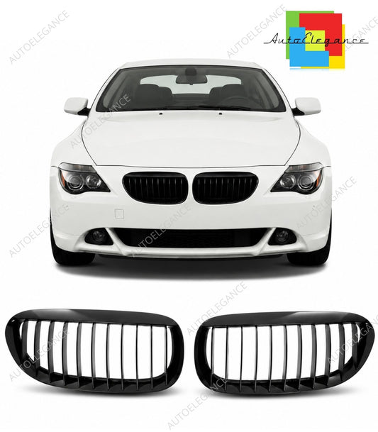 👉Griglia Anteriore Nero Lucido per BMW Serie 6 E63 / E64 2003-2010👈