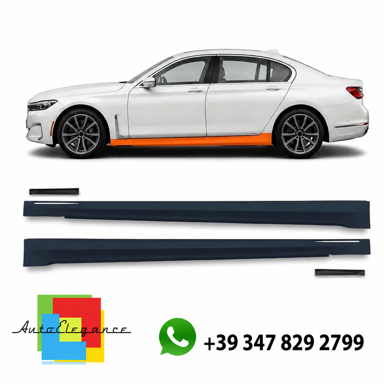 👉Minigonne corte con luce ambientale adatte per BMW Serie 7 G11 2015-2022👈