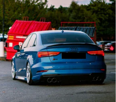 💫ART.6790 Spoiler Posteriore per Audi A3 (8V) Berlina (2013-2019) Stile V 💫