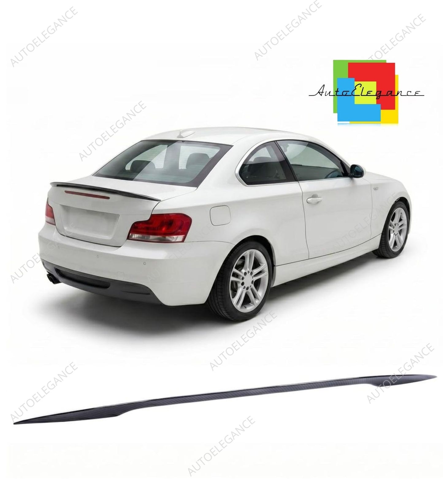 👉Spoiler posteriore per baule effetto carbonio per BMW 1 E82 Coupé 2007-2013👈