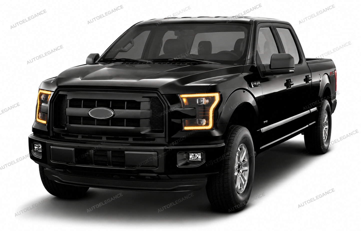 💫ART.9942 FARI ANTERIORI LED NERI PER FORD F150 MK13 2014-2017💫