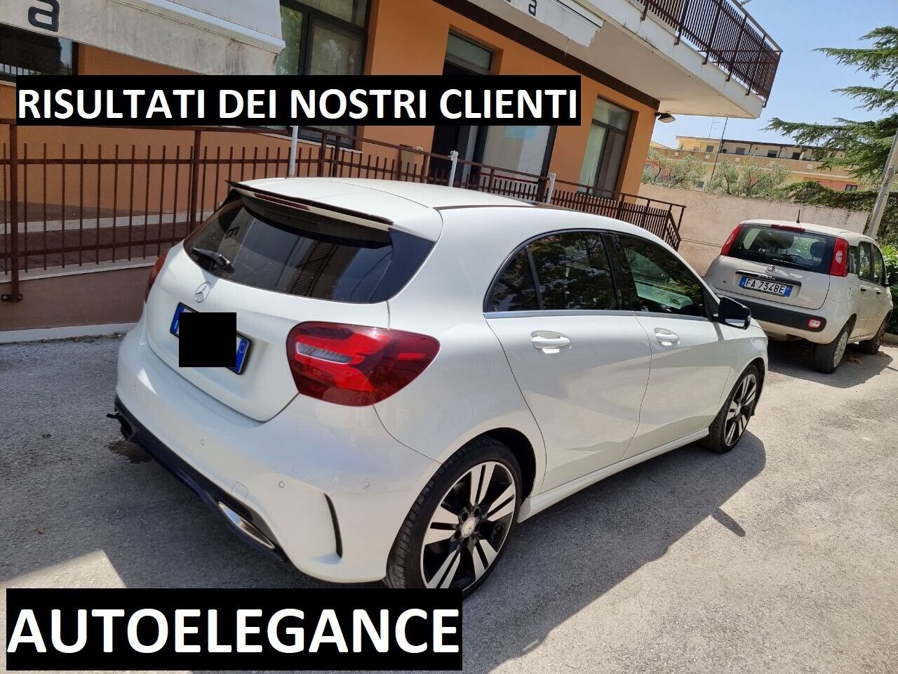 ROOF SPOILER WING SUITABLE FOR MERCEDES-BENZ A-CLASS W176 GLOSSY BLACK LOOK 