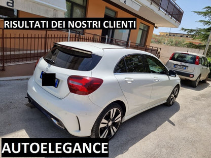 ROOF SPOILER WING SUITABLE FOR MERCEDES-BENZ A-CLASS W176 GLOSSY BLACK LOOK 
