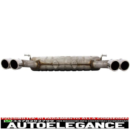complete exhaust system suitable for audi a3 8v hatchback sportback coupe (2012-2019) s3 design 