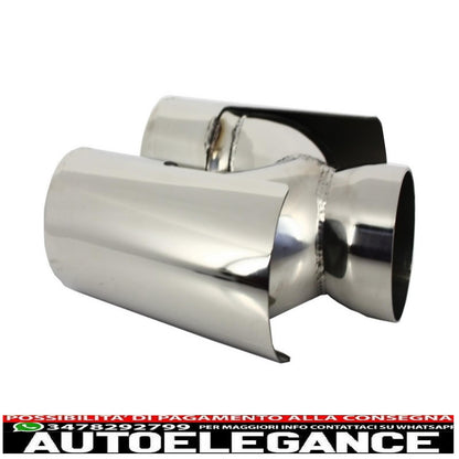 Double outlet air diffuser suitable for bmw 5 series f10 f11 (2011-2017) m sport design with exhaust tips 