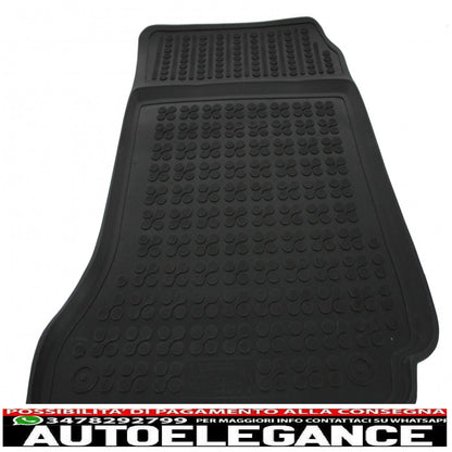 Rubber mat suitable for mercedes c class w204 2007-2014 black