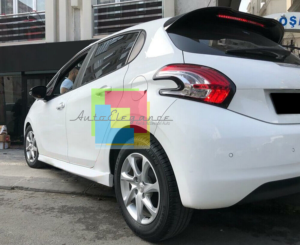 MINIGONNE ADATTE A PEUGEOT 208 SPOILER ABS DESIGN SPORT SOTTO PORTA ..-