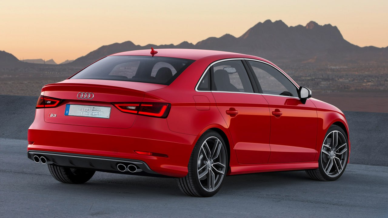 DIFFUSORE ADATTO PER AUDI A3 8V 2012-2016 BERLINA STANDARD LOOK S3