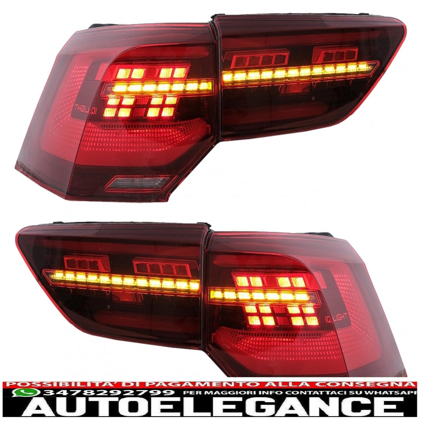 full led rear lights suitable for vw golf viii hatchback mk8 mqb (2020-up) dynamic sequential cornering lights