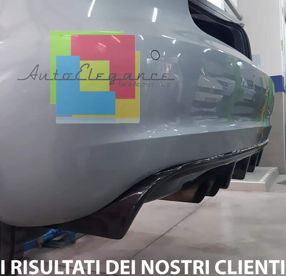 DIFFUSER SUITABLE FOR AUDI A3 8P 2008-2012 3/5 DOORS RS3 LOOK GLOSSY BLACK 