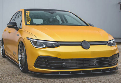 SPLITTER ADATTO PER VW GOLF 8 STANDARD LOOK NERO LUCIDO V1 DESIGN SPORTIVO