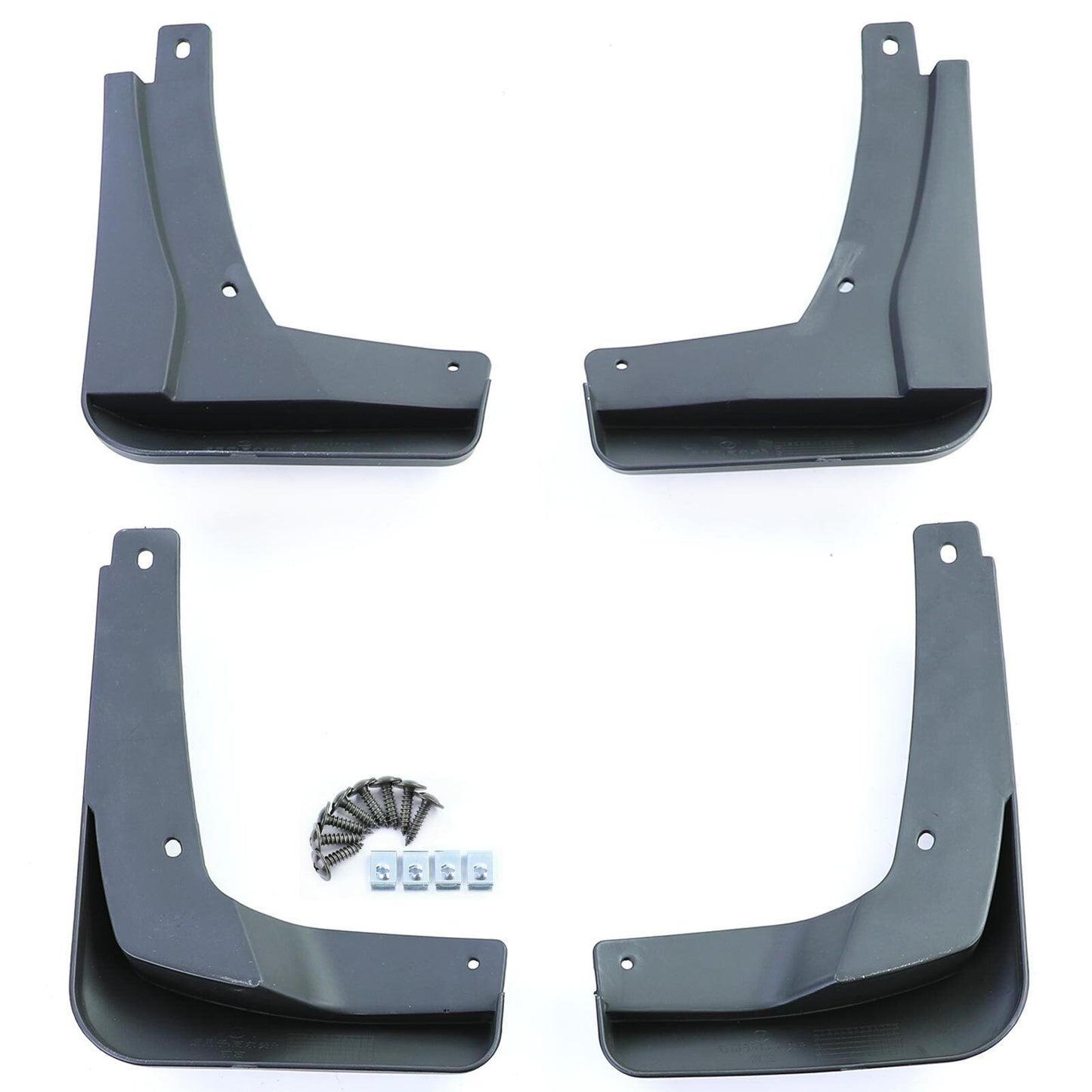 Mudflaps set front and rear black for VW Golf 8 with R-Line from 19