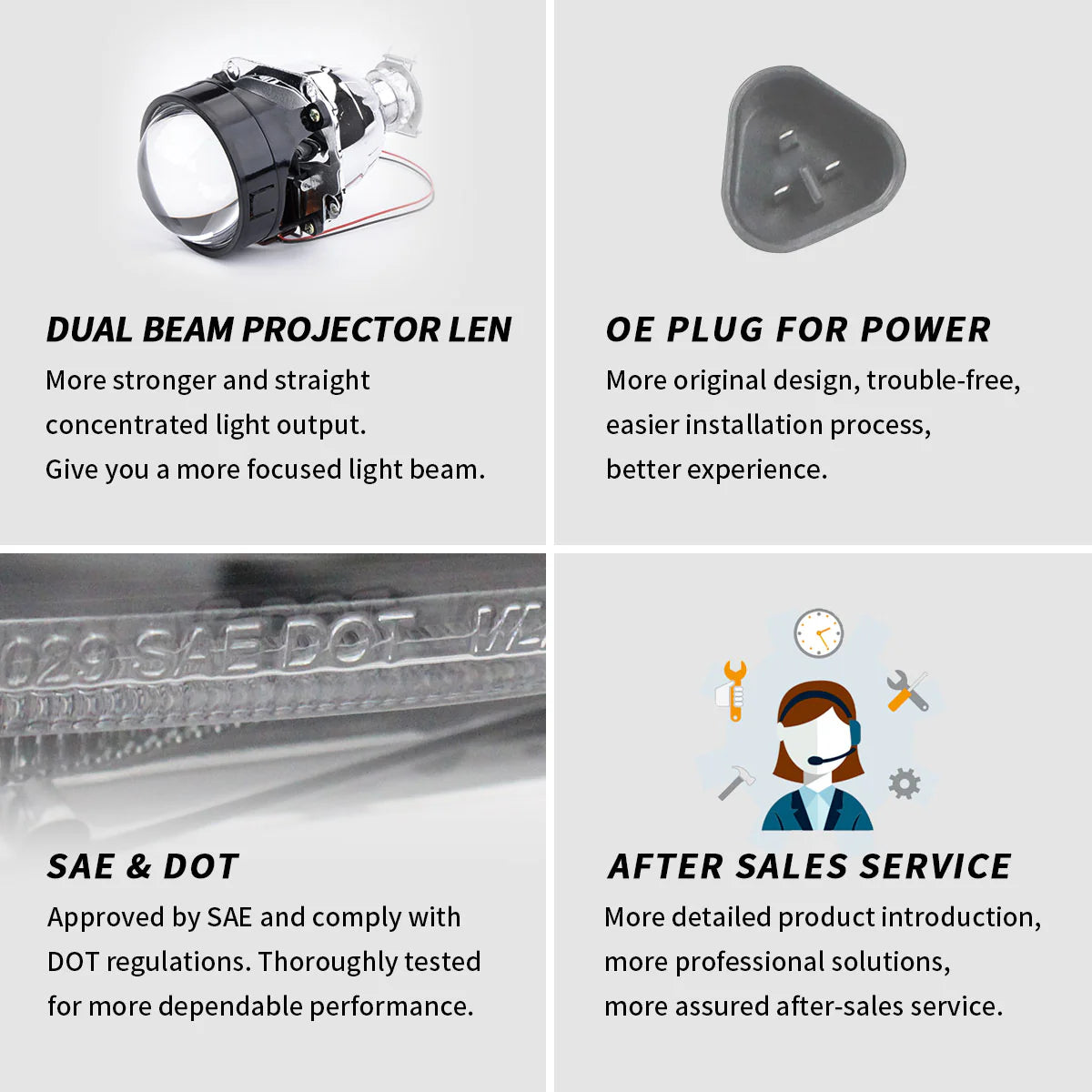 Full LED Headlights for Honda Civic 2016-2021 with Sequential Indicators 