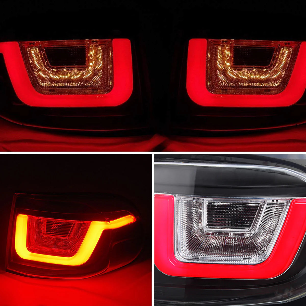 Fanali posteriori a LED per Toyota FJ Land Cruiser 2007-2017 12V 42W ABS, materiale PMMA