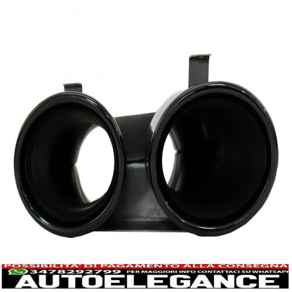 diffusore posteriore con terminali di scarico adatto per mercedes classe e c238 a238 amg sport line coupe cabrio (2016-2019) e53 design pacchetto notturno